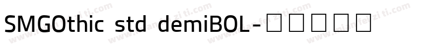 SMGOthic std demiBOL字体转换